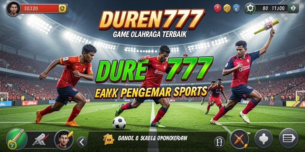 Tangkapan layar gameplay <strong>DUREN777</strong> yang menampilkan aksi seru di lapangan olahraga.