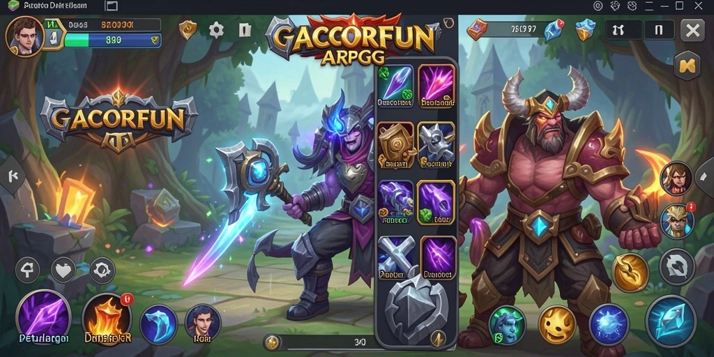 Gameplay GACORFUN yang penuh aksi dan petualangan