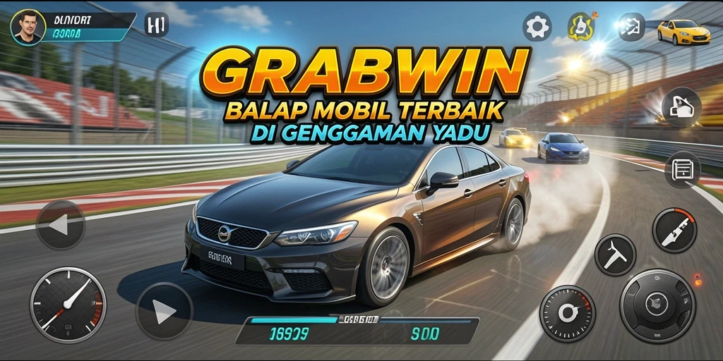 Tampilan mendebarkan dari balapan di GRABWIN.