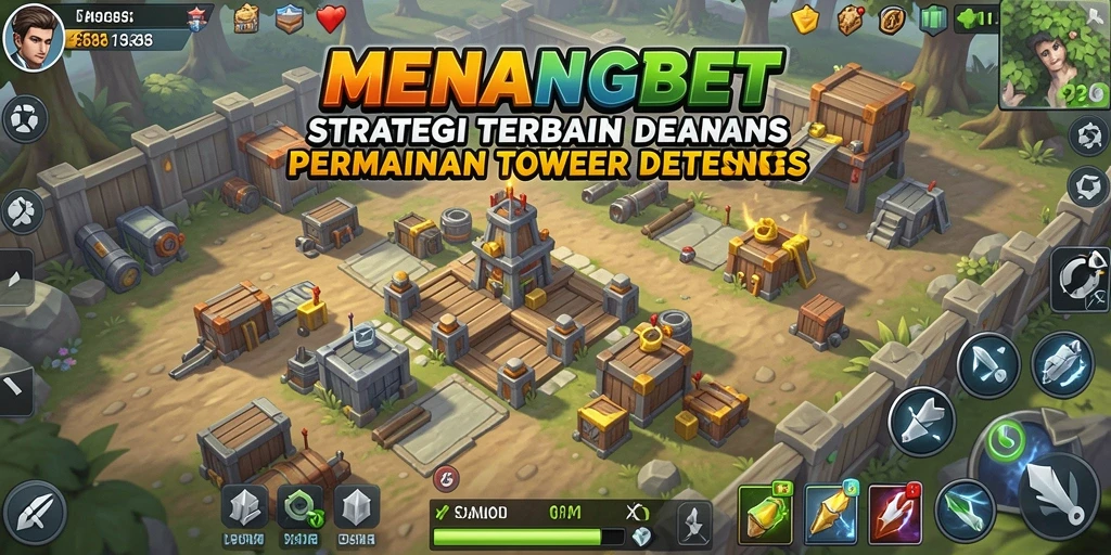 Tangkapan layar utama MENANGBET menunjukkan aksi menegangkan dalam Tower Defense.